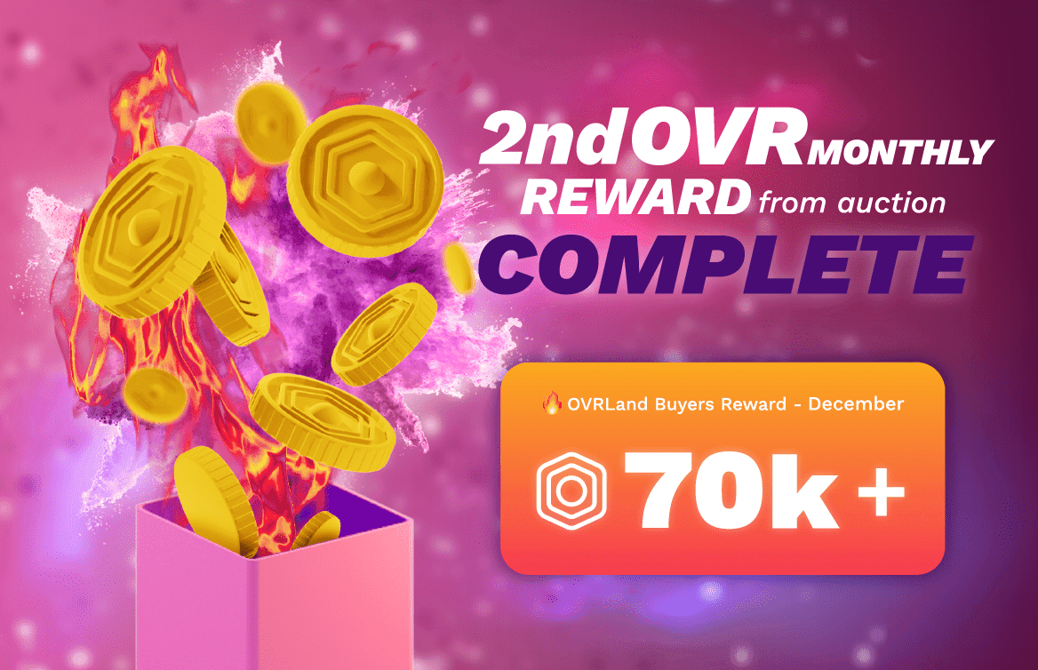 OVR Rewards Lucky December OVRLand Buyers. 